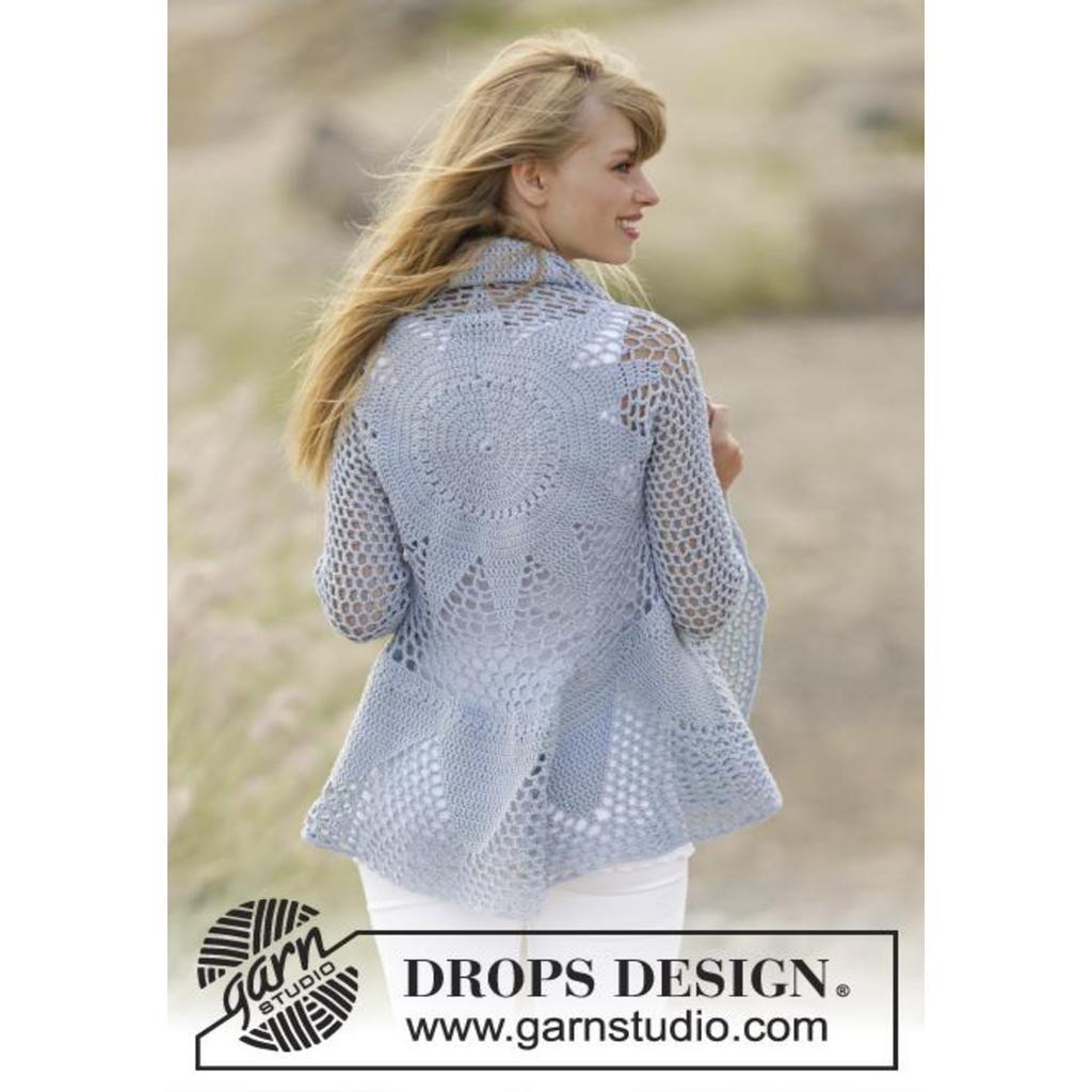 Endless Love Kreisjacke Häkelanleitung - Drops Design (PDF) bei bei Lieblingsgarn