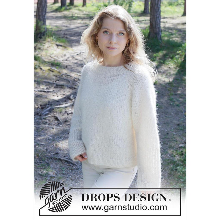 Dove Feather Pullover Strickanleitung - Drops Design (PDF) bei bei Lieblingsgarn