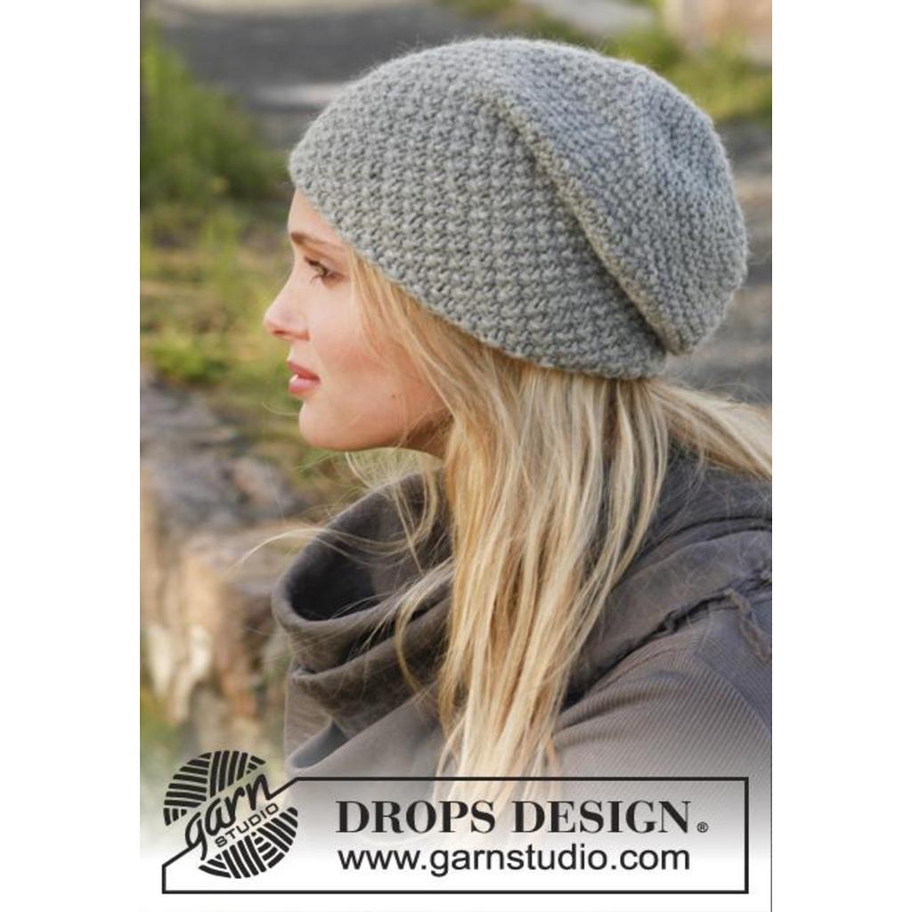 Mossing around Mütze Strickanleitung - Drops Design (PDF) bei Lieblingsgarn