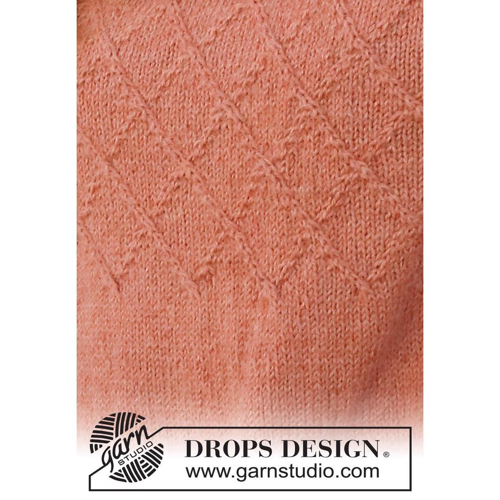 Pullover mit Zopfmuster und Sattelschulter Strickanleitung - Drops Design (PDF) bei bei bei Lieblingsgarn