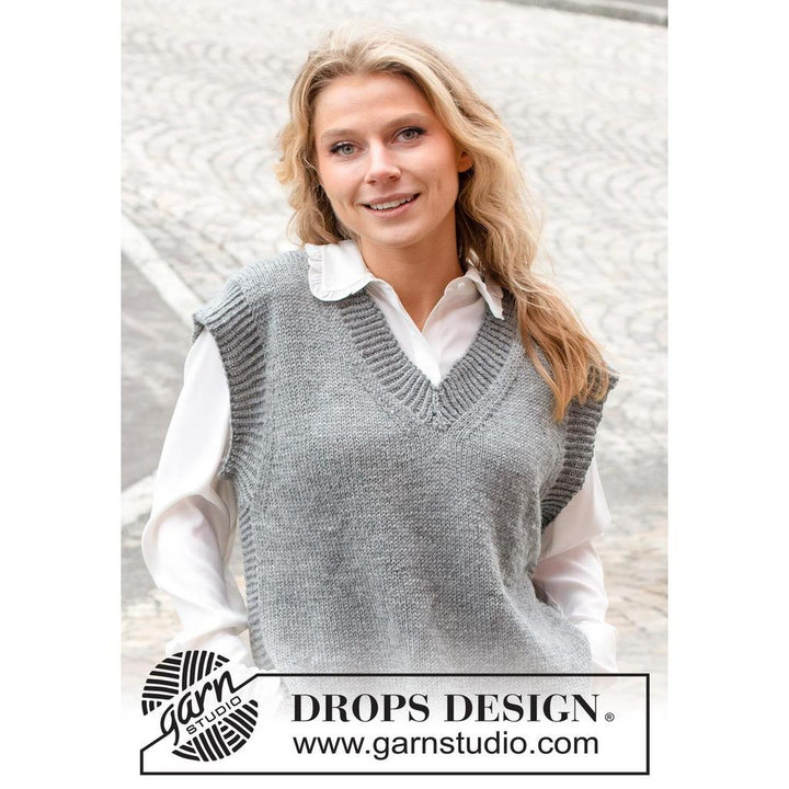 Skyscraper Vest Strickanleitung - Drops Design (PDF) bei bei Lieblingsgarn