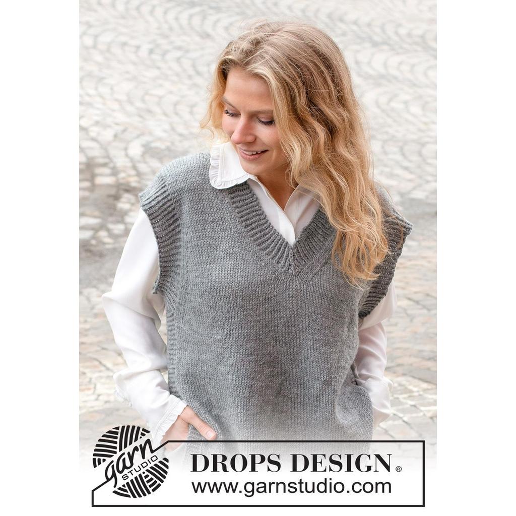 Skyscraper Vest Strickanleitung - Drops Design (PDF) bei bei Lieblingsgarn