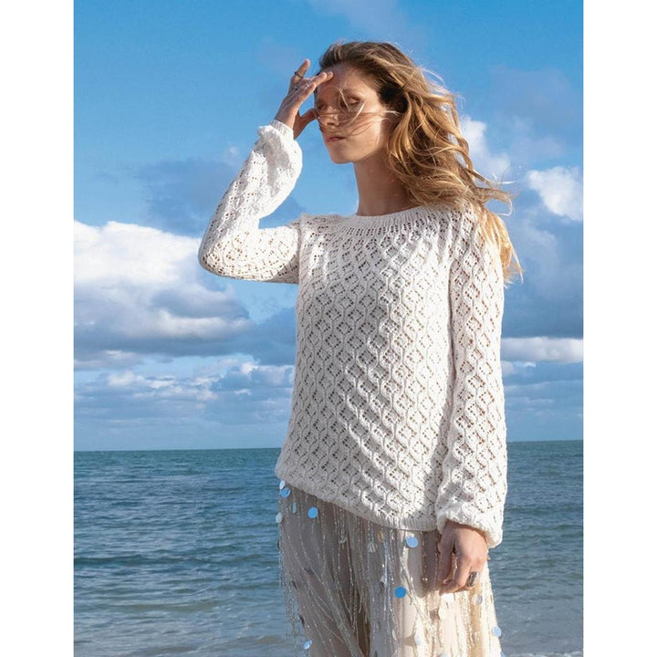 Meeresbrise Lochmusterpullover Strickanleitung - Sandnes Garn / Olaug Beate Bjelland (PDF) bei Lieblingsgarn