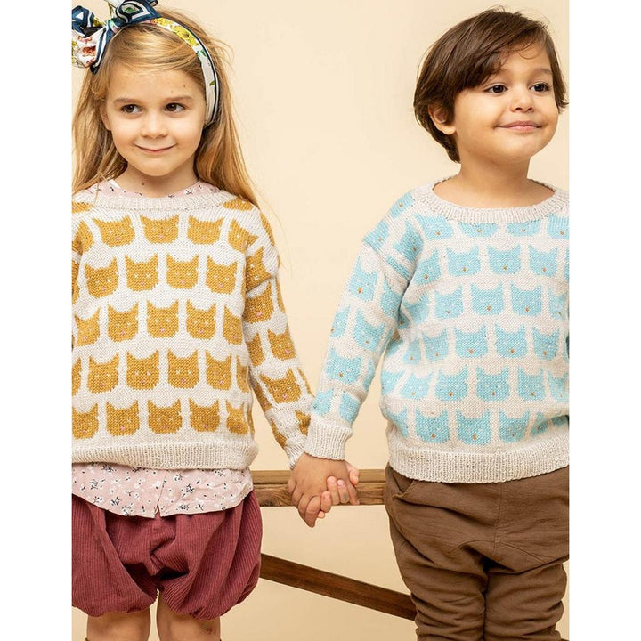 Katzen-Pullover Strickanleitung - Sandnes Garn / Olaug Beate Bjelland (PDF)