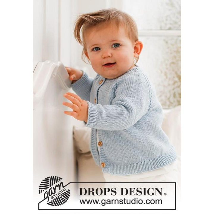 Baby Cardigan Dream in Blue Strickanleitung - Drops Design (PDF) bei Lieblingsgarn