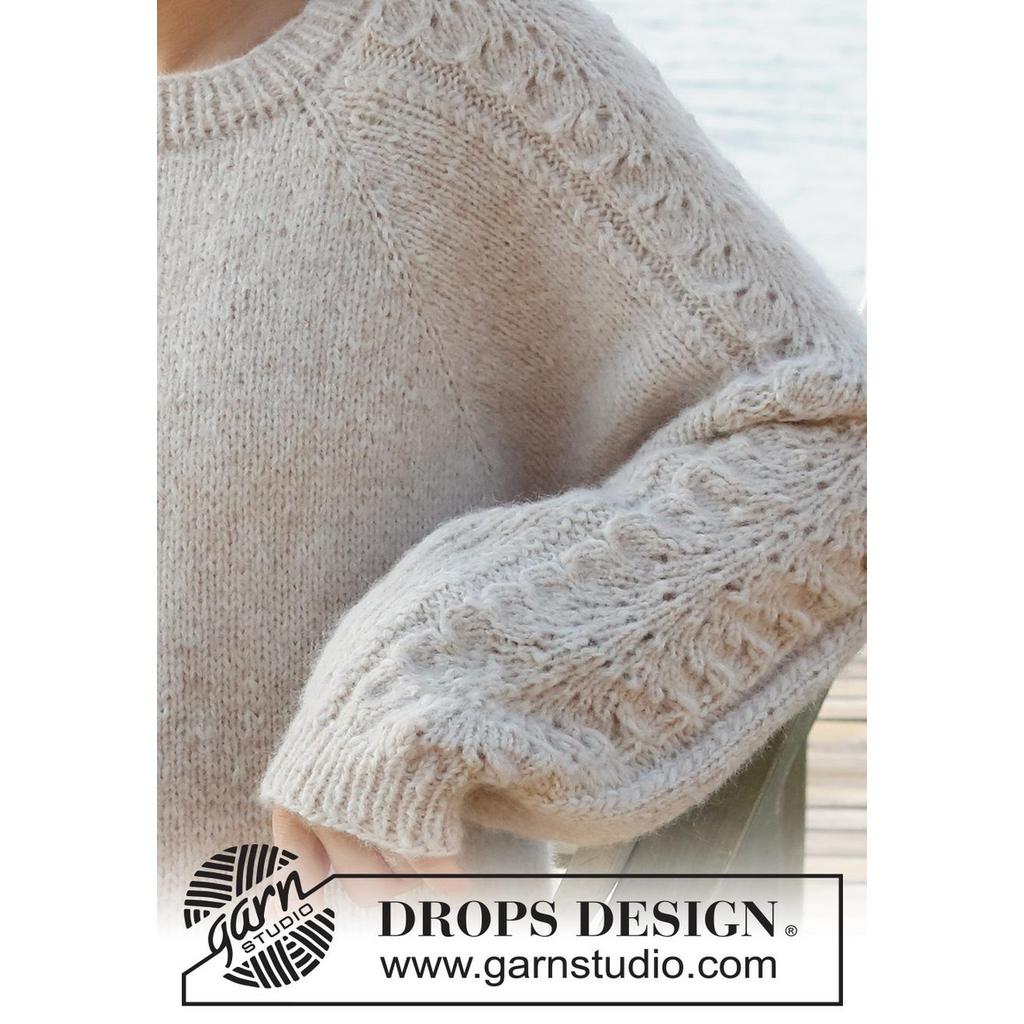 Bronze Summer Sweater Strickanleitung - Drops Design (PDF)