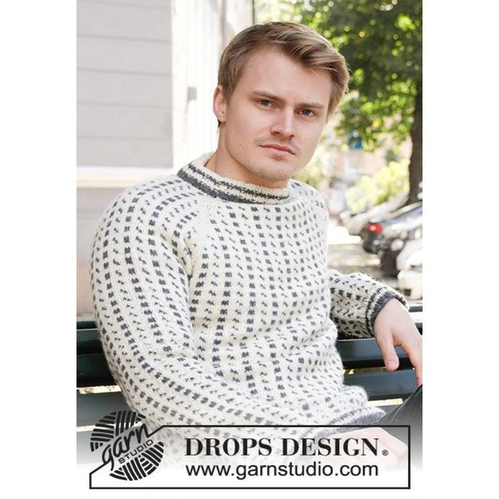 Herren Pullover mit Norwegermuster Strickanleitung - Drops Design (PDF) bei Lieblingsgarn