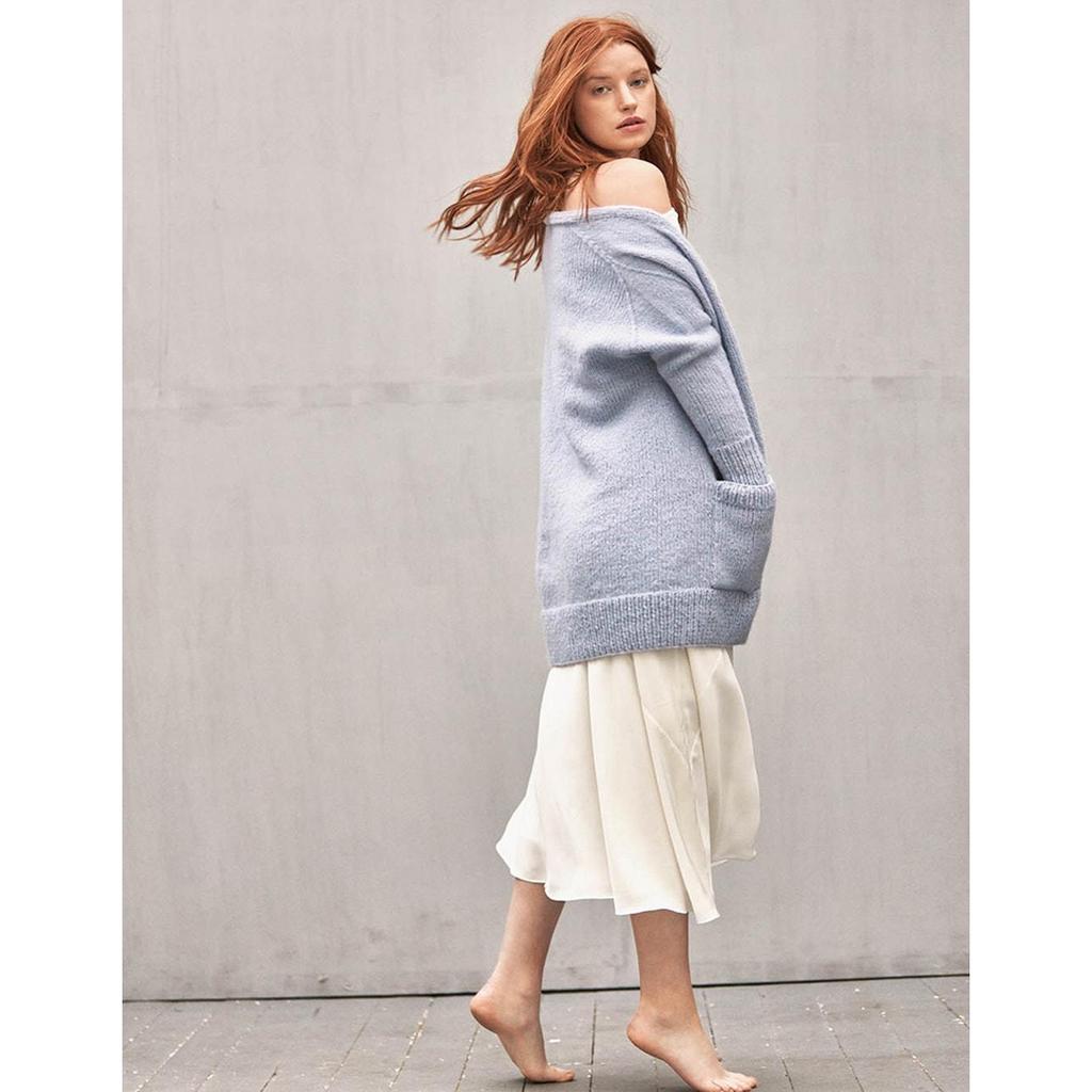 Lange Jacke mit Taschen Strickanleitung - Sandnes Garn / Liv Stangeland (PDF)