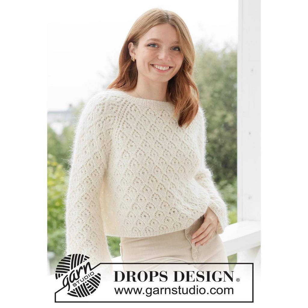 Lace Diamond Sweater Strickanleitung - Drops Design (PDF) bei bei Lieblingsgarn
