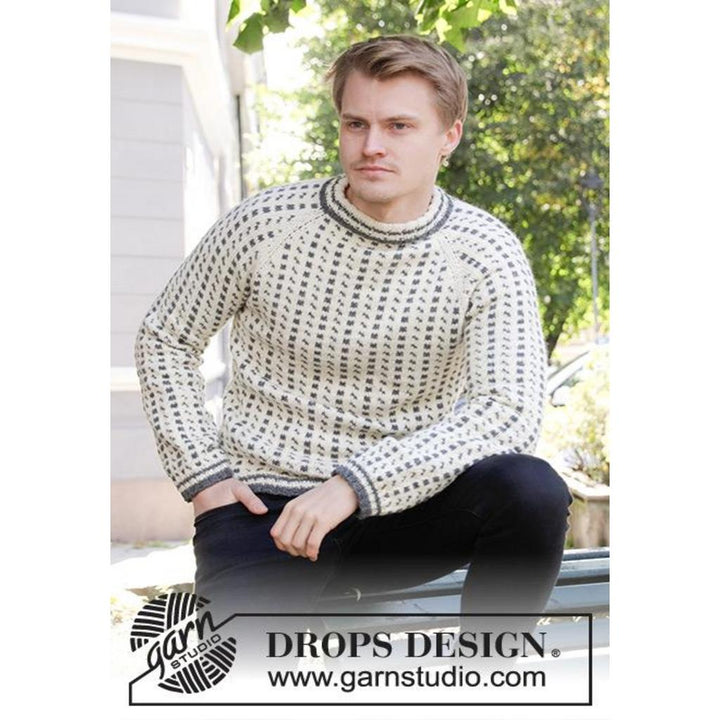 Herren Pullover mit Norwegermuster Strickanleitung - Drops Design (PDF) bei Lieblingsgarn