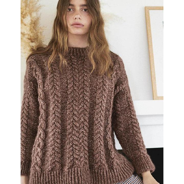 Zopf-Pullover Strickanleitung - Sandnes Garn / Liv Stangeland (PDF) bei Lieblingsgarn