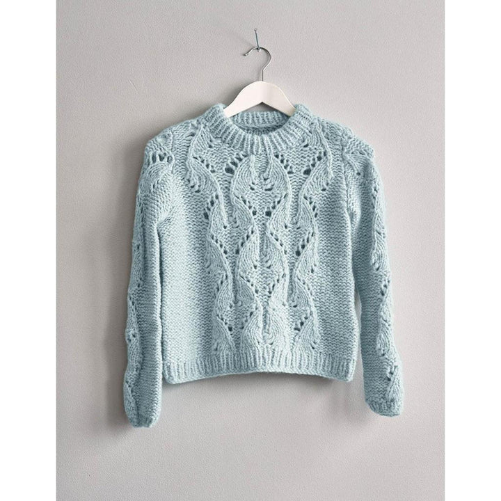 Pullover mit Lochmuster Strickanleitung - Sandnes Garn / Liv Stangeland (PDF) bei Lieblingsgarn