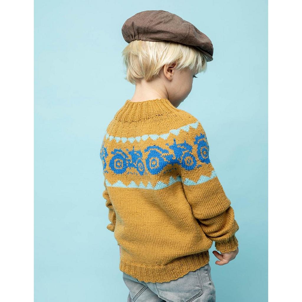 Traktor-Pullover Strickanleitung - Sandnes Garn (PDF)