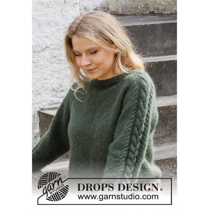 Deep Woods Sweater Strickanleitung - Drops Design (PDF)
