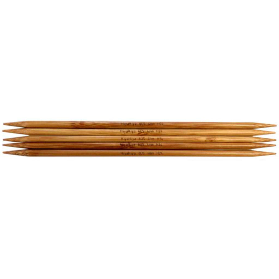 HiyaHiya Bamboo DPNs – Produktansicht, Holz bei Lieblingsgarn