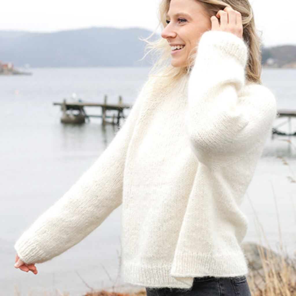 Drops Design Pattern Kuscheliger Pullover Sweet November Strickset - Drops (PDF) Lieblingsgarn