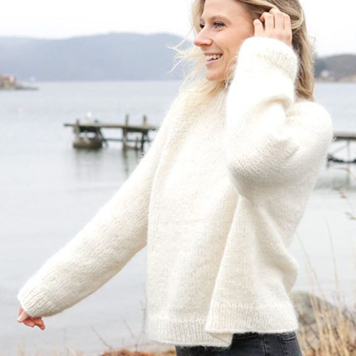 Drops Drops Air &amp; Kid-Silk Sweet November Pullover (PDF) Lieblingsgarn