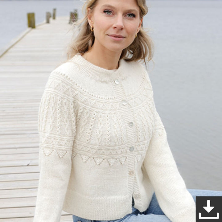 Drops Drops Baby Merino Avalanche Cardigan (PDF) Lieblingsgarn