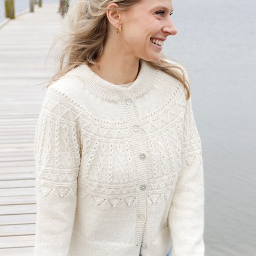 Drops Design Pattern Strickjacke Avalanche Cardigan Strickset - Drops (PDF) Lieblingsgarn