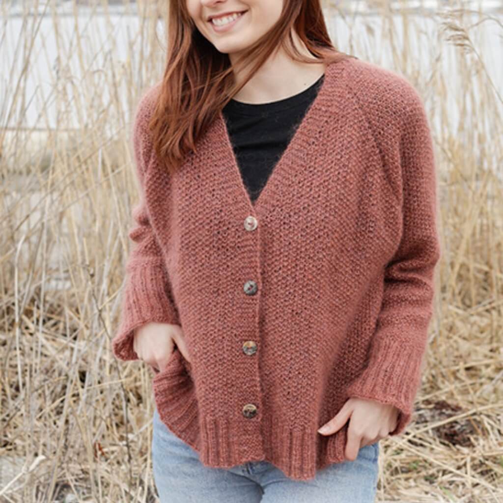 Drops Strickjacke Copper River Cardigan Strickanleitung - Drops (PDF) Lieblingsgarn