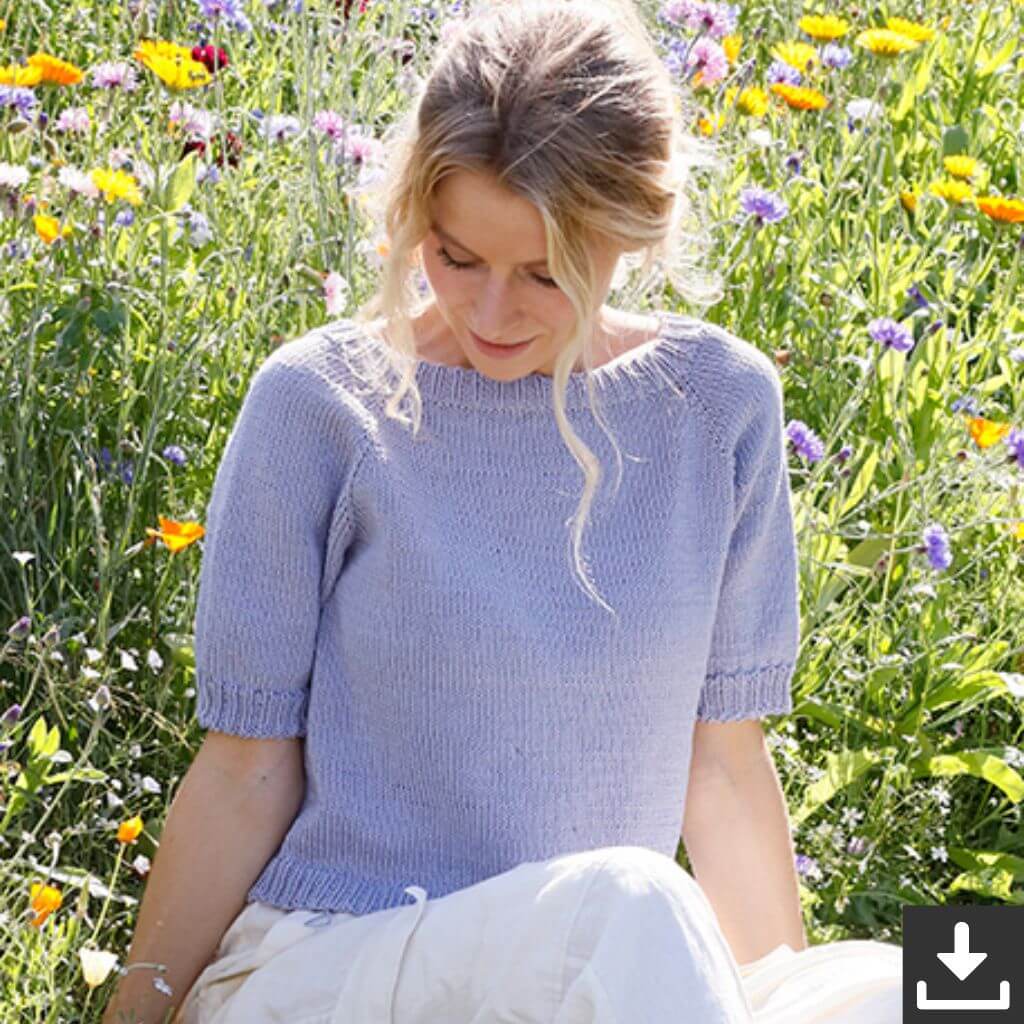Drops Damen Top April Awakens Strickanleitung - Drops (PDF) Lieblingsgarn