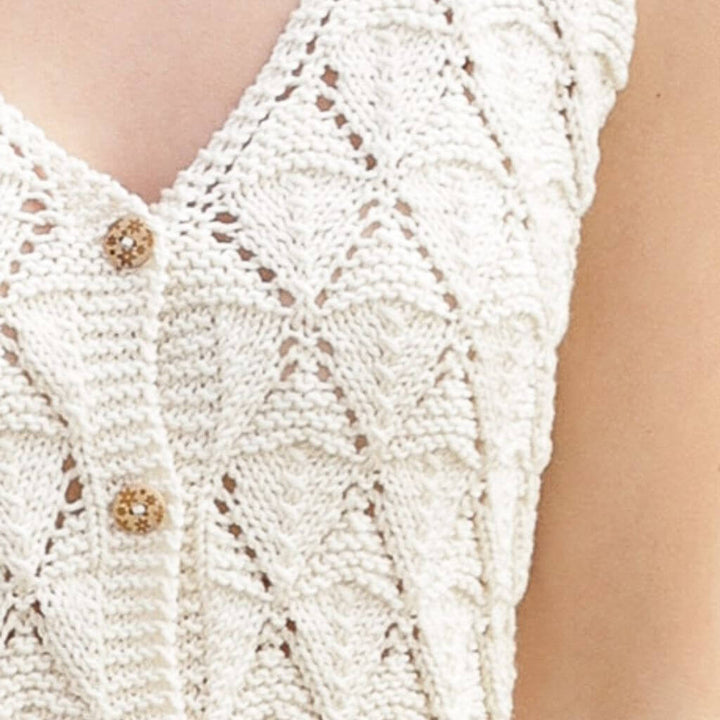 Drops Damen Weste Dazzling Diamonds Vest Strickanleitung - Drops (PDF) Lieblingsgarn