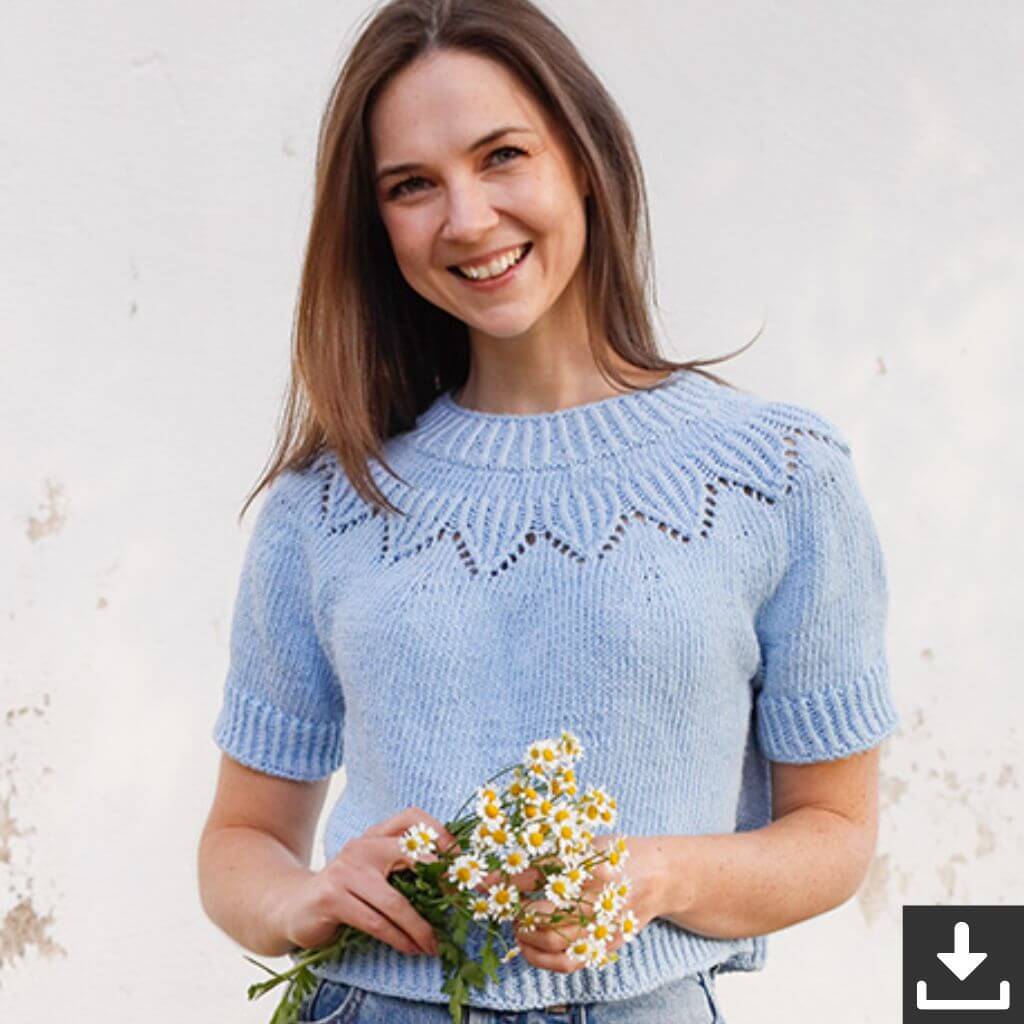 Drops Damen Top Echo Mountain Strickanleitung - Drops (PDF) Lieblingsgarn