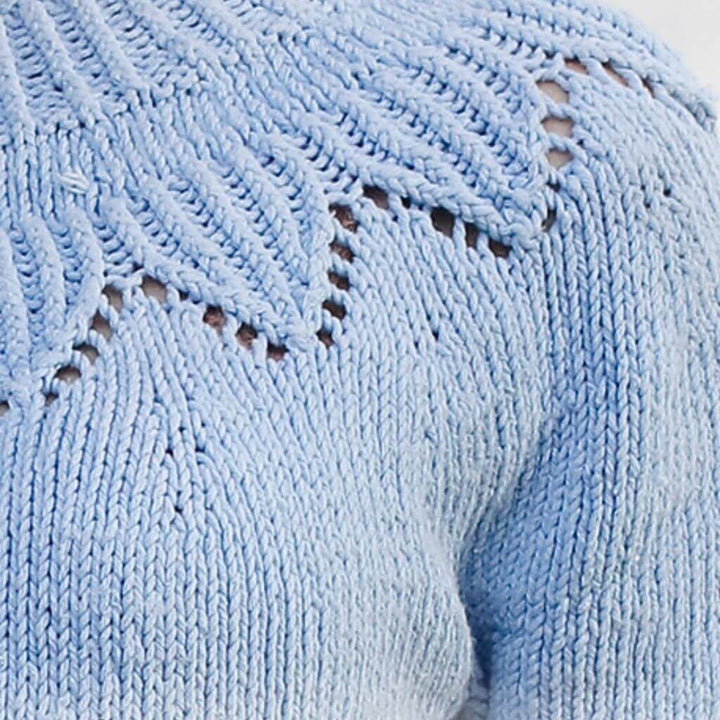 Drops Design Pattern Damen Top Echo Mountain Strickset - Drops (PDF) Lieblingsgarn