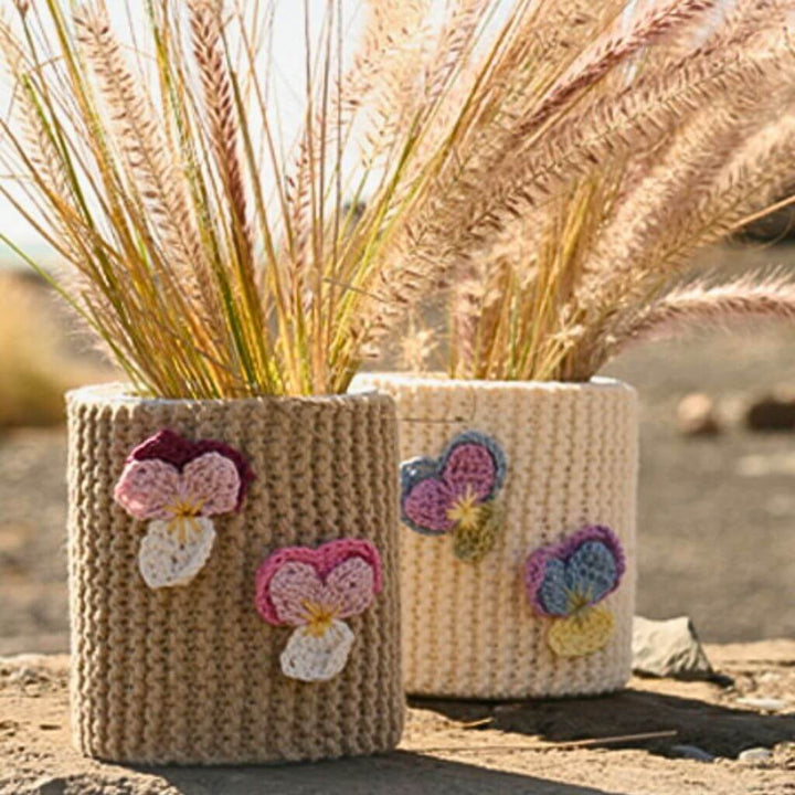 Drops Design Pattern Violet Dreams Blumen Häkelset - Drops Design (PDF) Lieblingsgarn