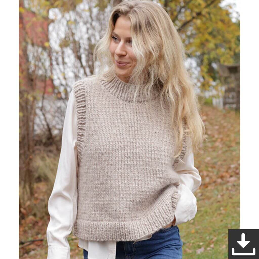 Drops Pullunder Isla Slipover Strickanleitung - Drops (PDF) Lieblingsgarn