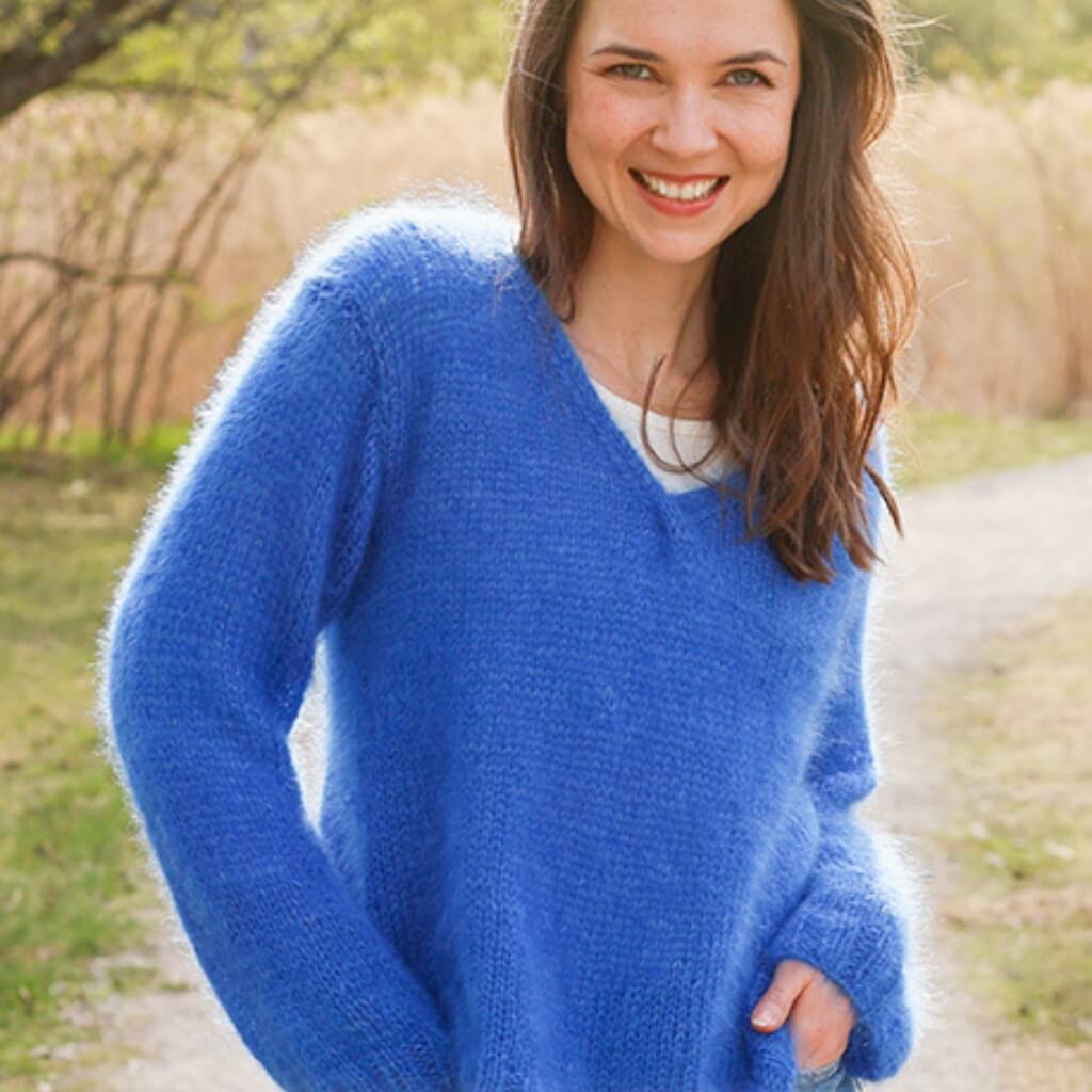 Drops Pullover Anleitung Drops Cornflower Blues (PDF) Lieblingsgarn