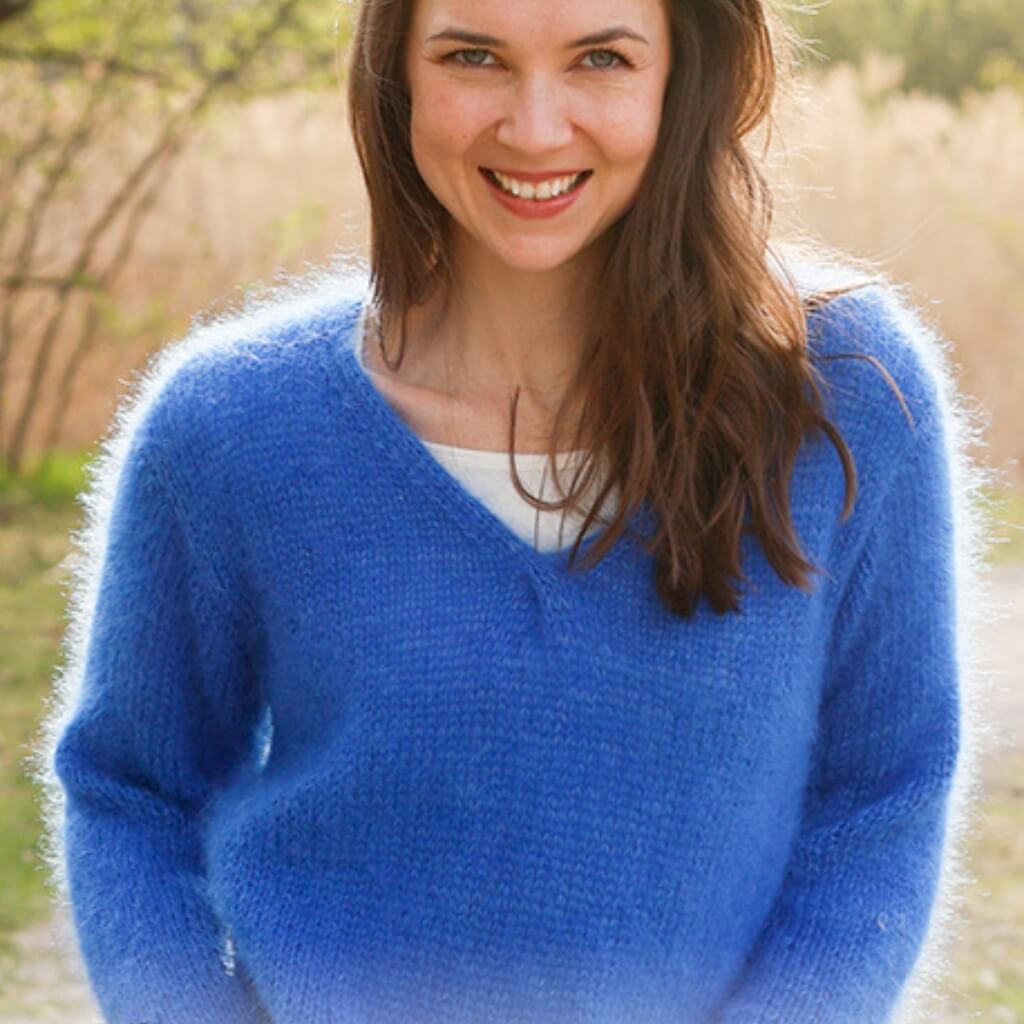 Drops Pullover Anleitung Drops Cornflower Blues (PDF) Lieblingsgarn