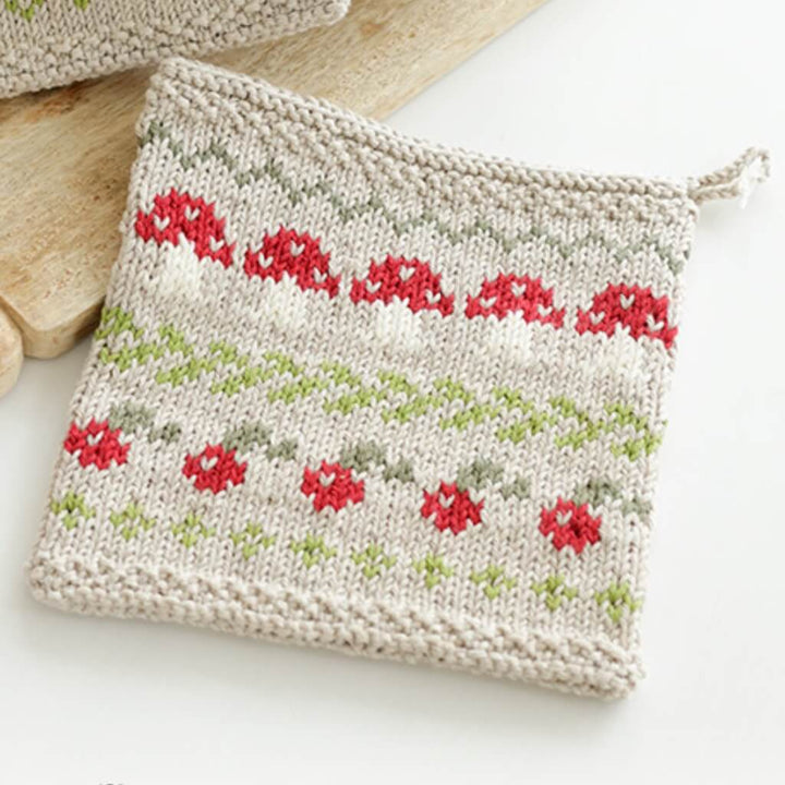 Drops Design Pattern Topflappen im Pilzdesign Strickset - Drops (PDF) Lieblingsgarn