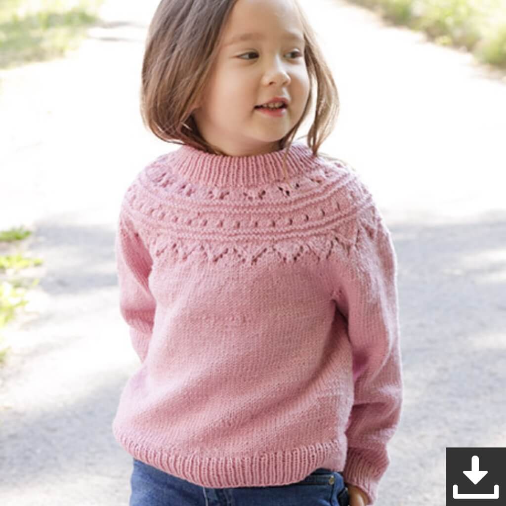 Drops Design Pattern Pullover Running Circles Sweater Strickset - Drops (PDF) Lieblingsgarn