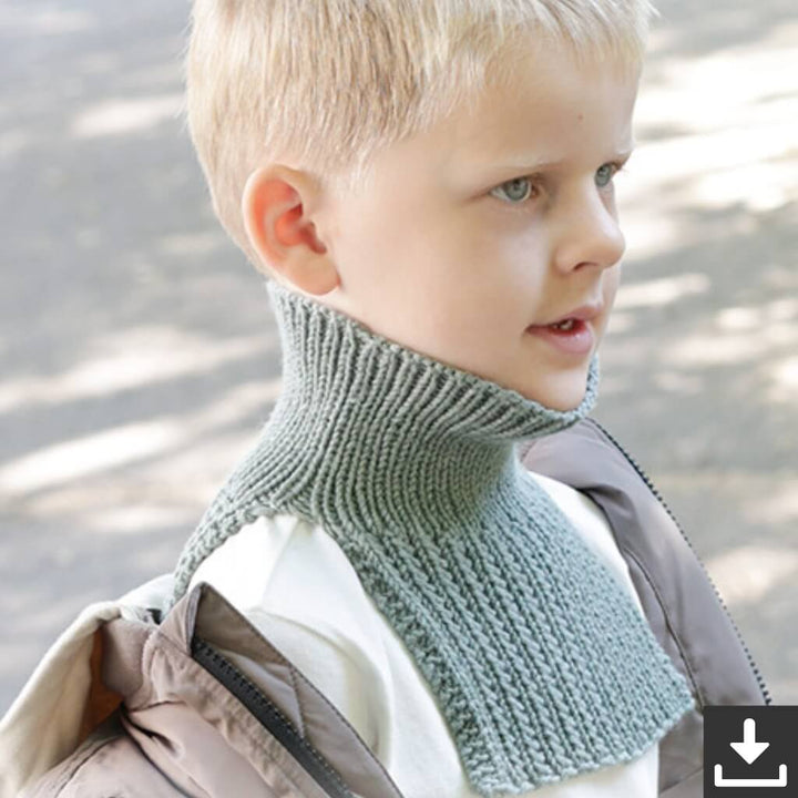 Drops Design Pattern Kragenschal Trailhead Neck Warmer Strickset - Drops (PDF) Lieblingsgarn