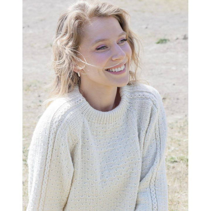 Drops Design Pattern Damen Pullover Winter Rain Strickset - Drops (PDF) Lieblingsgarn