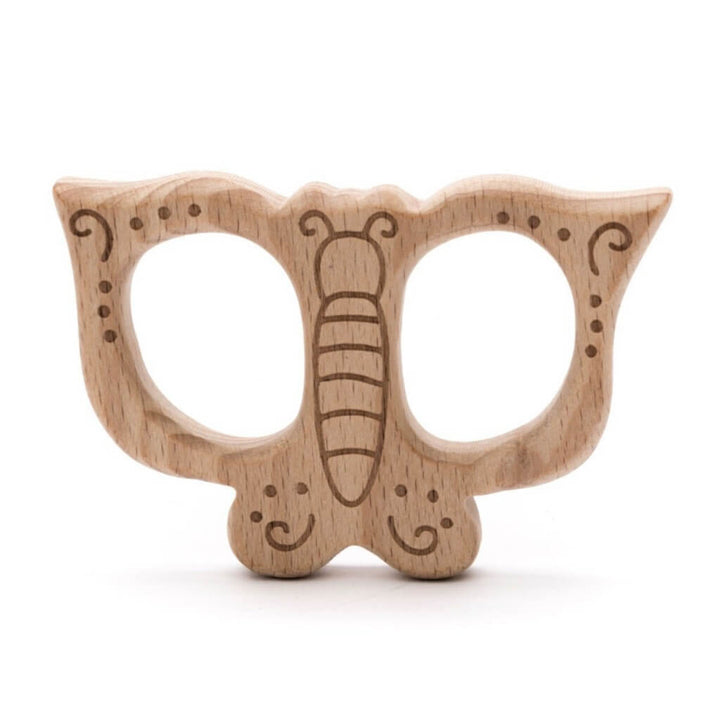 Durable Durable Baby Beißring Schmetterling aus Holz Lieblingsgarn