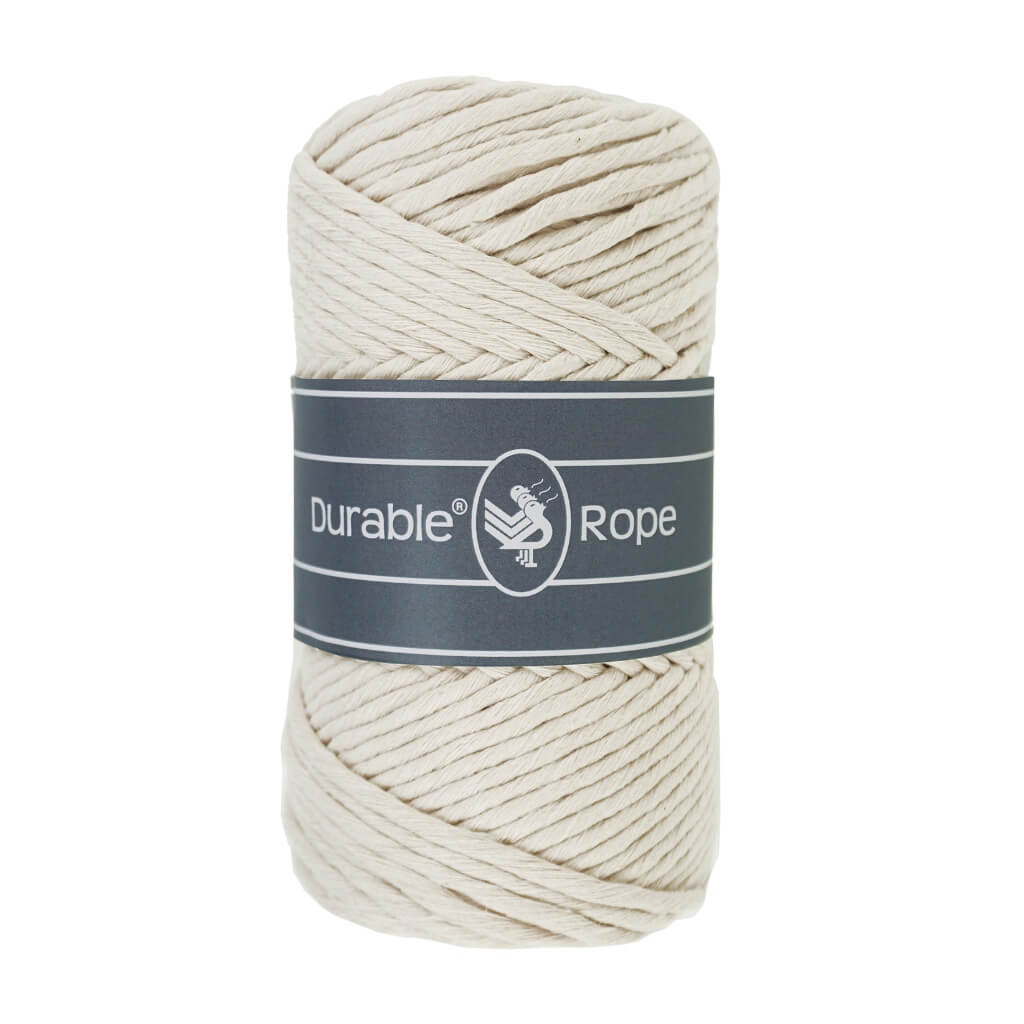 Durable 0326 - Ivory Durable Makramee Garn 3 mm x 75 m Lieblingsgarn