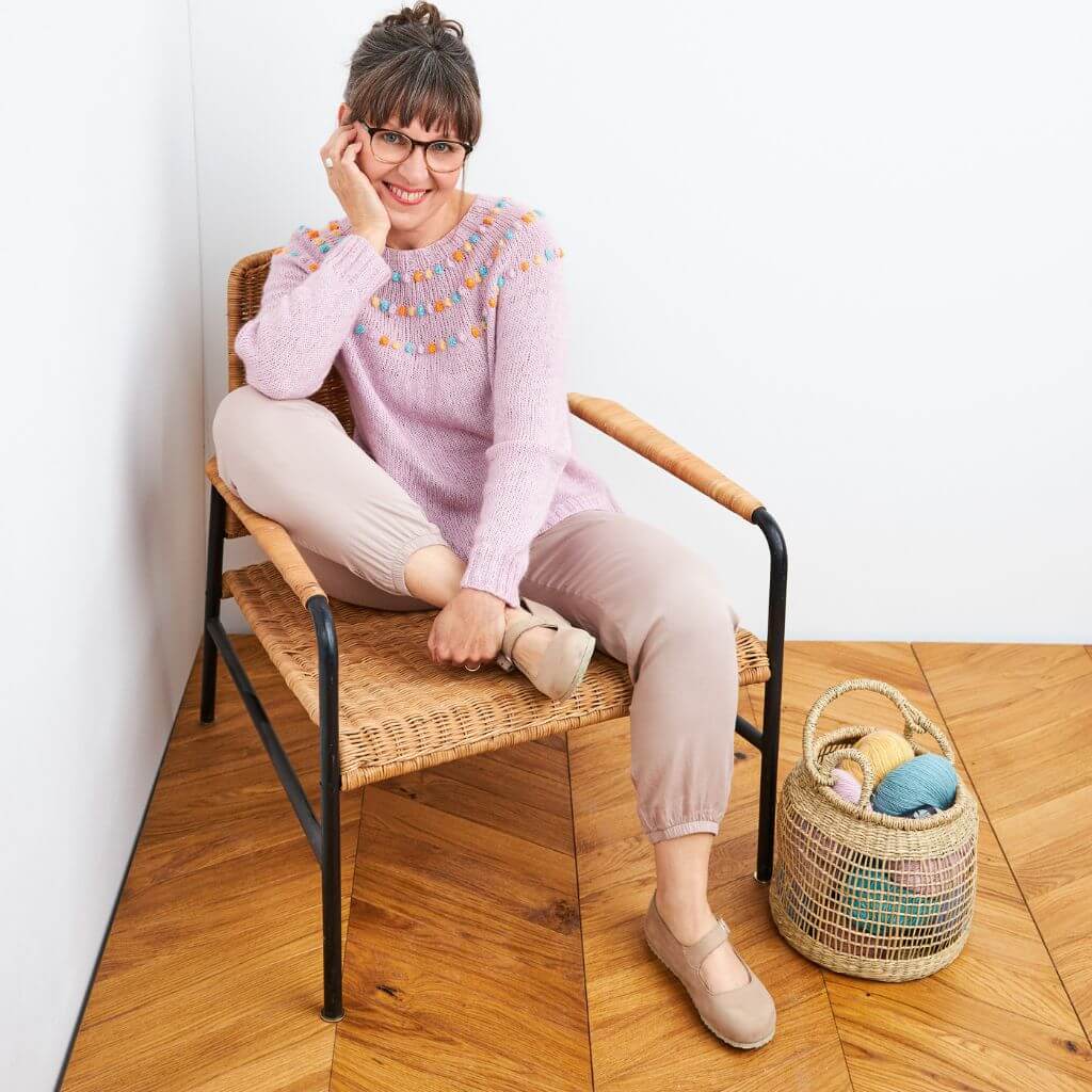 Lana Grossa Lana Grossa Ecopuno Manoppa Sweater - Rosa P. Booklet No. 2 Lieblingsgarn