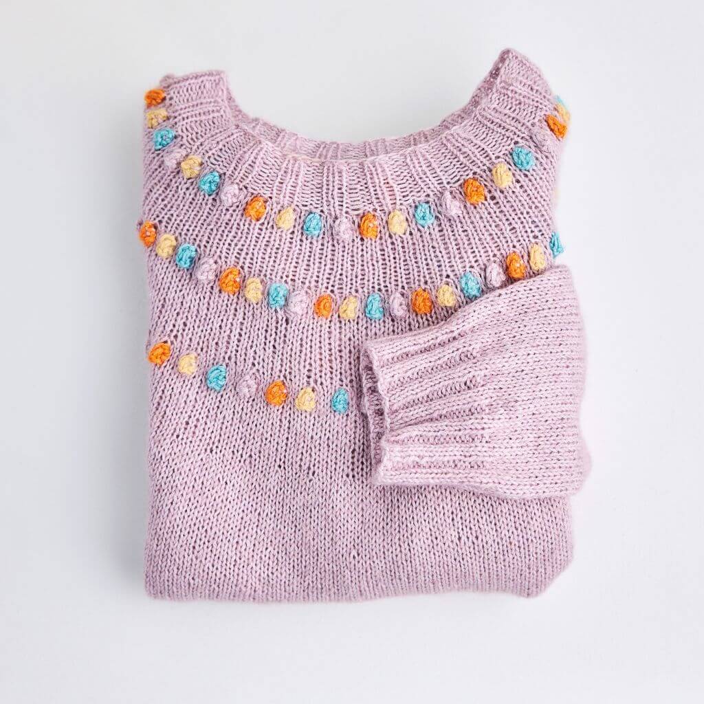 Lana Grossa Lana Grossa Ecopuno Manoppa Sweater - Rosa P. Booklet No. 2 Lieblingsgarn