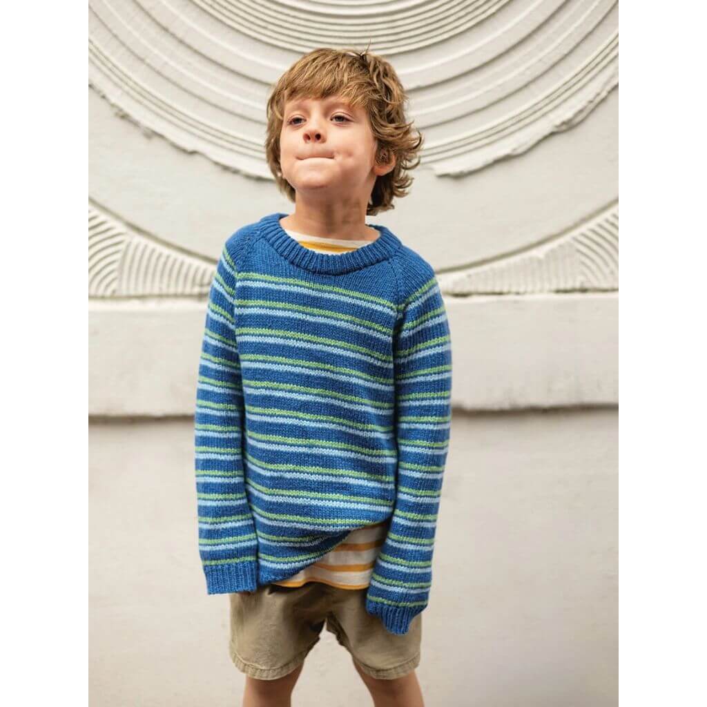Sandnes Garn Streifenpullover Collin Sweater Junior Strickanleitung - Sandnes Garn (Heft) Lieblingsgarn