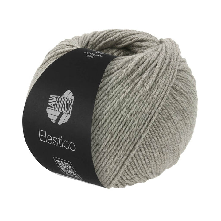 Lana Grossa 195 - Silbergrau Lana Grossa Elastico 50g Lieblingsgarn