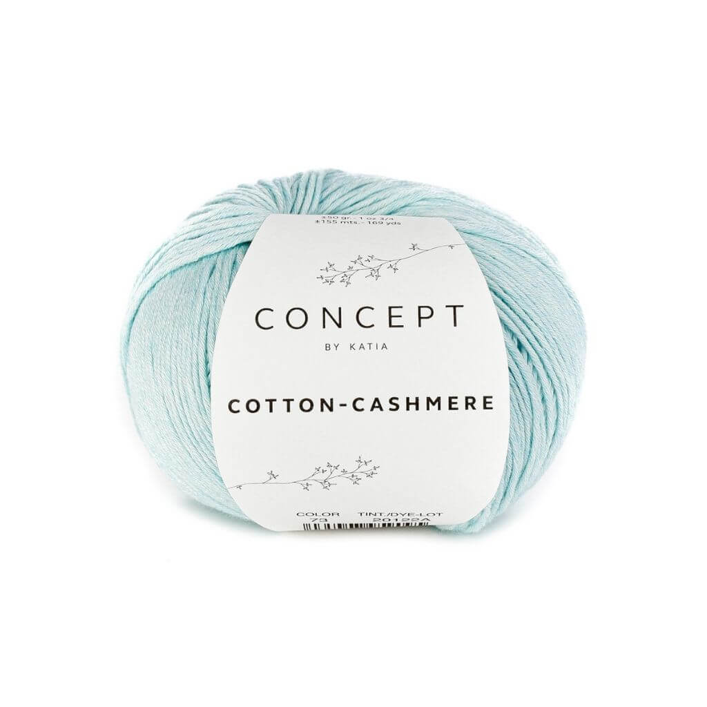 Katia 73 - Wasserblau Katia Cotton Cashmere Lieblingsgarn