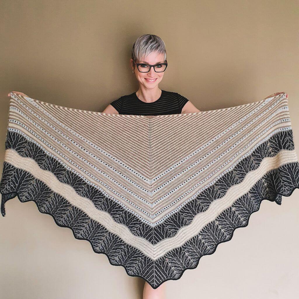Feinmotorik Pattern Tuch Rokoko Strickanleitung - Feinmotorik (PDF) Lieblingsgarn