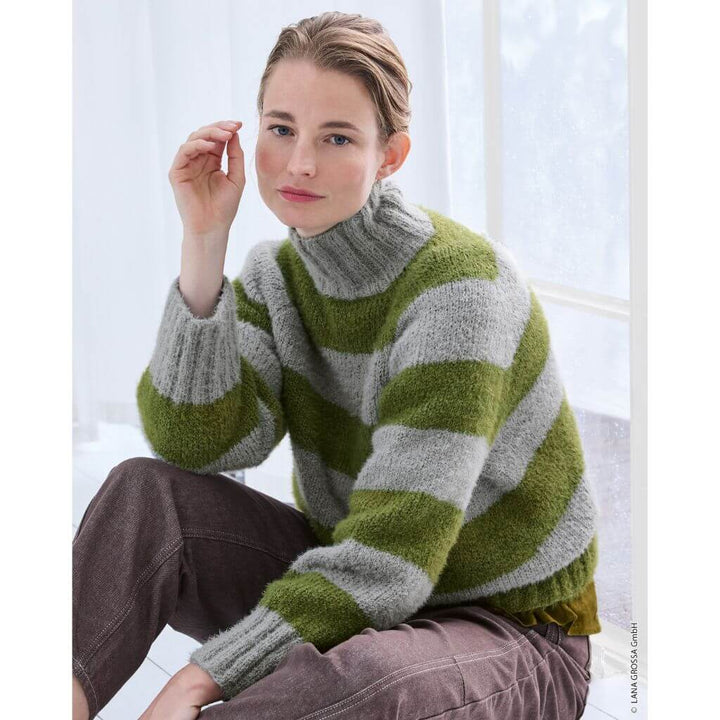 Ringelpullover Top-Down Strickanleitung - Lana Grossa (Heft)