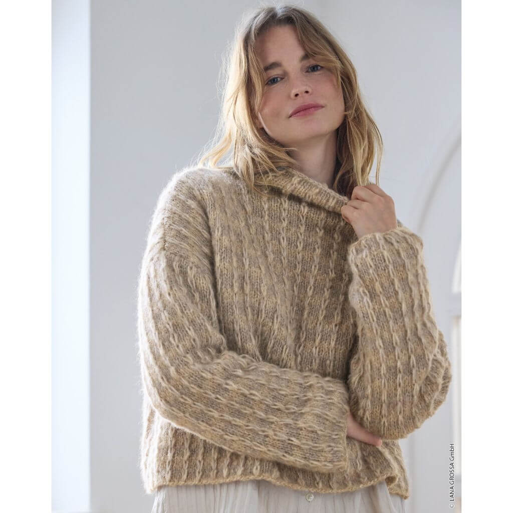Lana Grossa Pattern Hebemaschen-Pullover Oversized Strickanleitung - Lana Grossa (Heft) Lieblingsgarn
