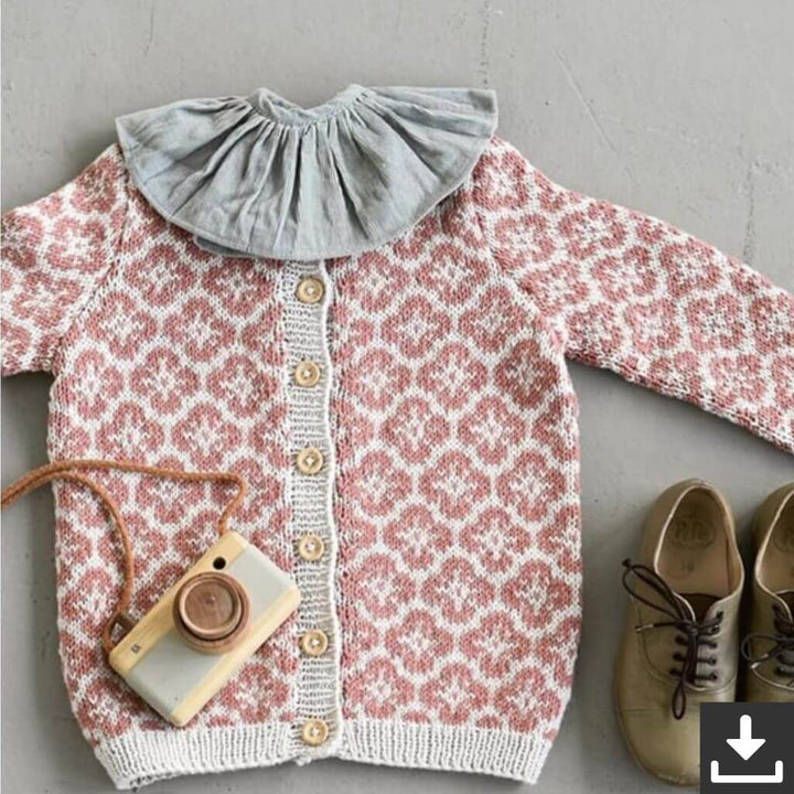 Sandnes Garn Pattern Kinder Blumenstrickjacke Fresko Strickanleitung - Sandnes Garn (PDF) Lieblingsgarn