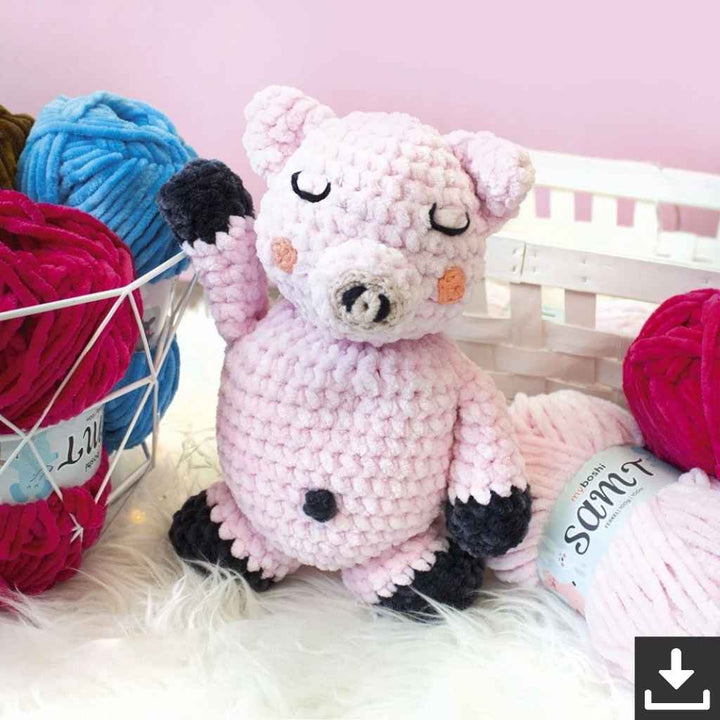 myBoshi Pattern Kuscheltier Ferkel Fridolin Häkelanleitung - myboshi (PDF) Lieblingsgarn