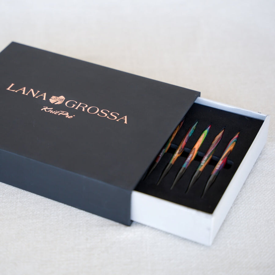 Lana Grossa Rundstricknadel Set Design-Holz Color bei bei bei bei bei bei bei bei bei bei bei bei bei Lieblingsgarn