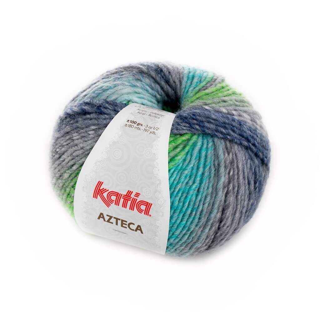 Katia 7863-Grau-Grün-Blau Katia Azteca Lieblingsgarn